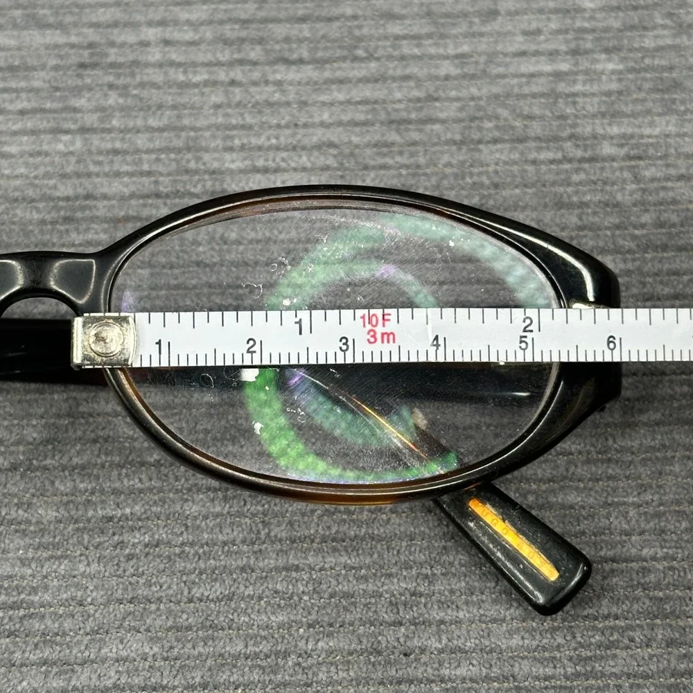 Hugo Boss 0271 H9J Tortoise Oval Eyeglasses Frames Italy 135 Y2k